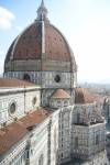 Widok z Campanilli na kopułę Filippa Brunelleschiego, katedra Santa Maria del Fiore we Florencji
